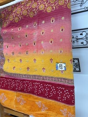 K27 Reversible Twin Kantha Quilt